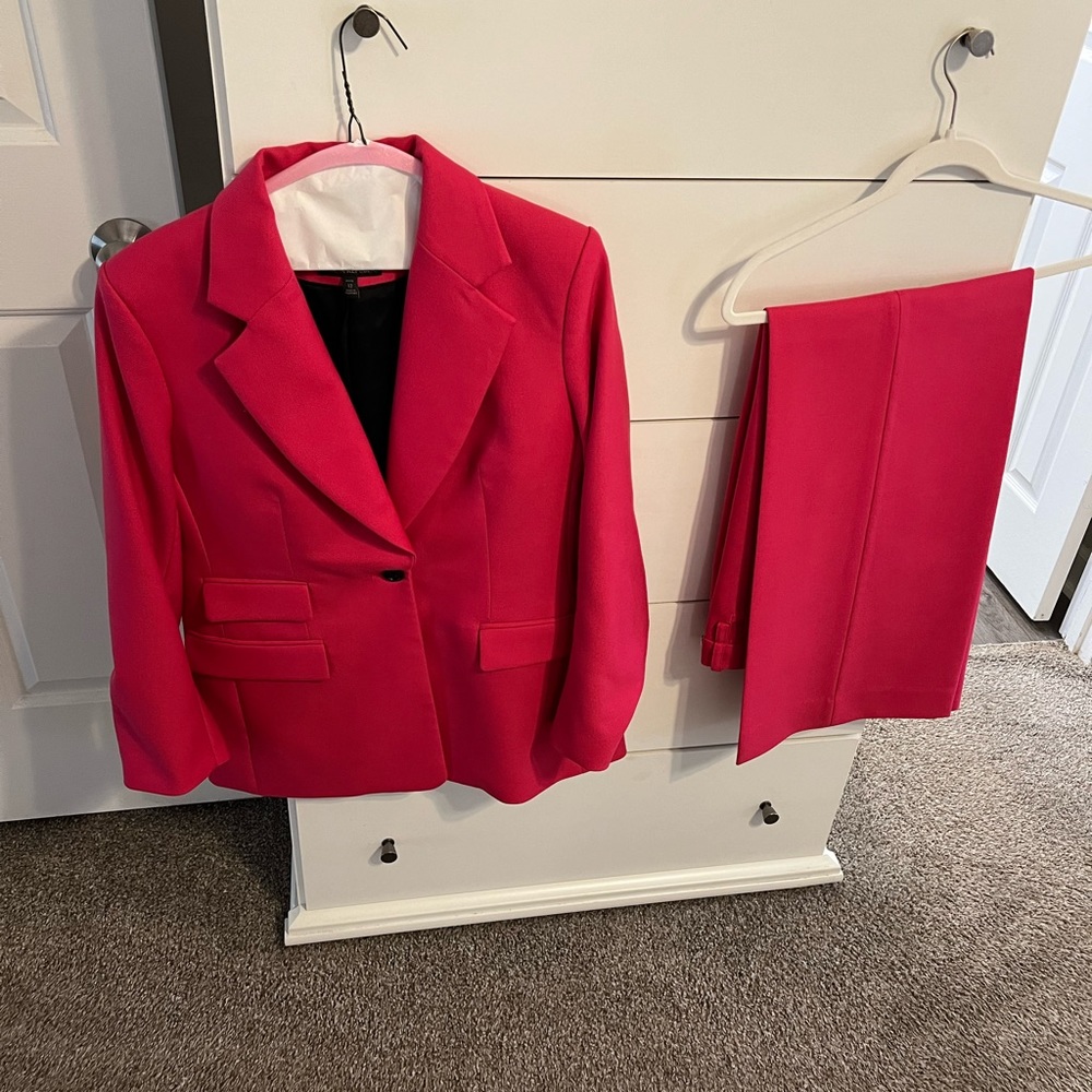 Banana Republic Pink Blazer and Trousers